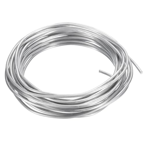 PATIKIL 2.5mm Bonsai Training Wire, 1 Roll Floral Wire Stems Anodized Aluminum Tree Wire 16.4 Feet Total for Gardening Branch Fixing, White - color: White, size: 2.5mm