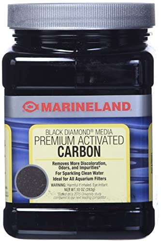 MarineLand Black Diamond Carbon Filter Media for Aquariums, 10 oz - size: 10-Ounce