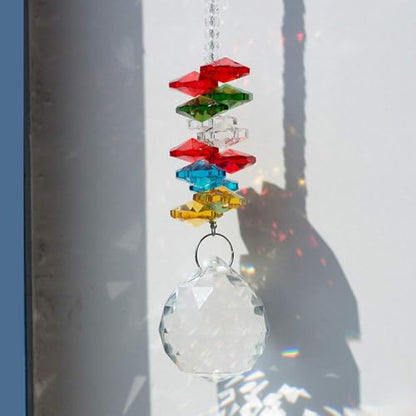 12 Pcs Crystal Ball Prism Suncatcher 30mm Rainbow Pendants Maker | Clear Glass Crystal Ball Prism,Hanging Crystals Prisms for Windows,for Feng Shui,for Home,Office,Garden Decoration