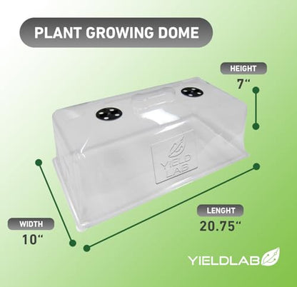 7 Inch Clone Dome - 50 Pack Humidity Vented Domes - Plant Growing - color: Clear, size: 50-Pack