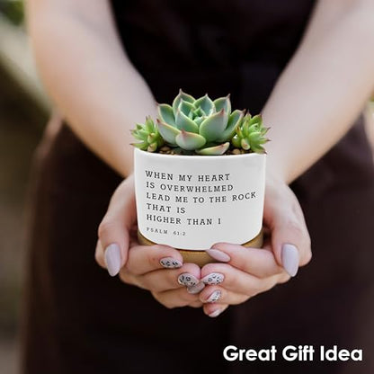 Christian Bible Verse Gifts Plant Pots Succulent Planters - color: Style a -S