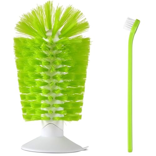 2Pcs Turtle Brush with Suction Cup, Turtle Shell Cleaning & Scrub Brush, Aquatic Turtle Tank Accessories