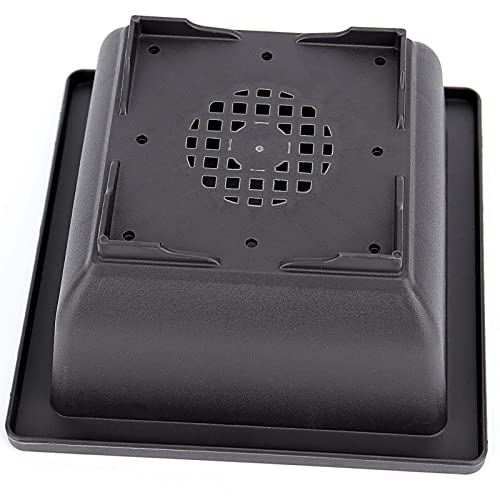 ZOENHOU 20 PCS 4.7 Inch Bonsai Training Pots, Square Plastic Bonsai Plants Growing Pot with Deep Humidity Trays for Garden, Yard, Office, Living Room, Balcony - size: 4.7x4.7 Inch