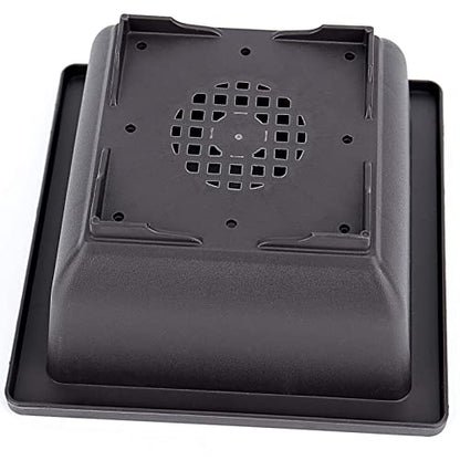 ZOENHOU 20 PCS 4.7 Inch Bonsai Training Pots, Square Plastic Bonsai Plants Growing Pot with Deep Humidity Trays for Garden, Yard, Office, Living Room, Balcony - size: 4.7x4.7 Inch