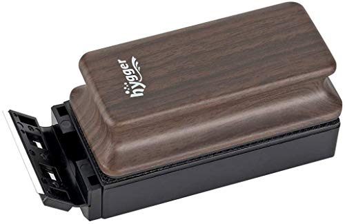 hygger Aquarium Strong Magnetic Cleaner Algae Magnet Cleaning Tool with Scraper Floating Brush for Fish Glass Tank S - style: For 1/5" - 3/8" thickness Glass Tank