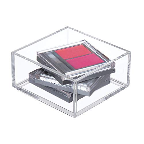 iDesign Clarity Collection Countertop Vanity Tray Organizer, Extra Small - style: Pack of 1