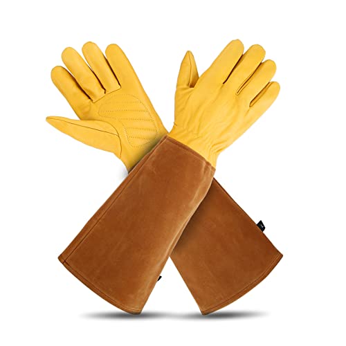Rose Pruning Gloves for Women/Men，Long gardening Gloves Roses/Gardening/Logging/Farm/Cactus - size: Large