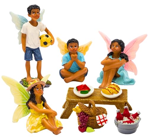 PRETMANNS Fairies for Fairy Garden Accessories for Outdoor, 9 Pieces