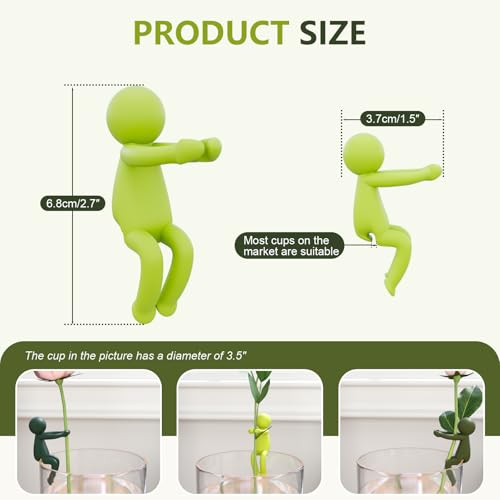 Plant Propagation Friends, 3PCS Plant Cutting Holder Plant Support for Sprouts, Stems and Shoots, Cute Plant Propagation Buddy Plant Supporters for a Plant Propagation Station or an Indoor Garden