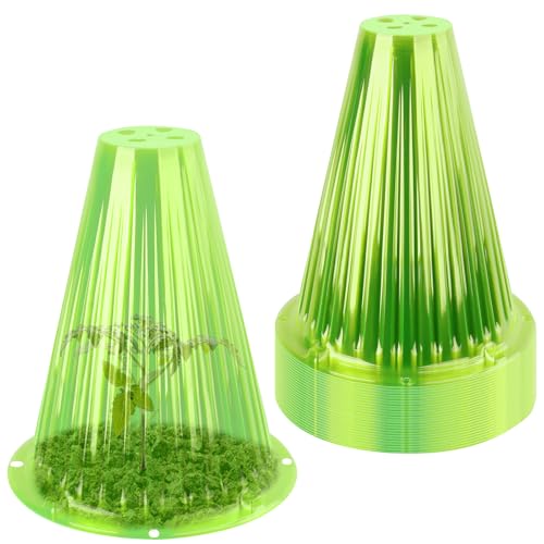 30 Pack Garden Cloches for Plants, Reusable Bell Plant Cover - color: Green 30pc