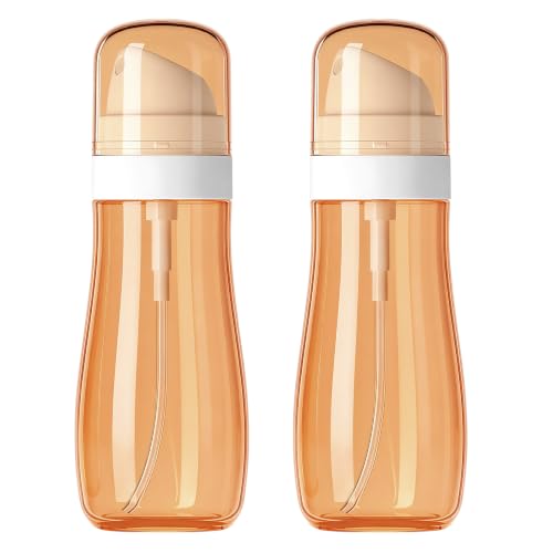 Yolaist 2 Pack Small Spray Bottle, 3.4oz Fine Mist Travel Size Mister-Amber - color: Amber