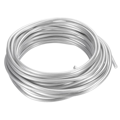 PATIKIL 3.5mm Bonsai Training Wire, 1 Roll Floral Wire Stems Anodized Aluminum Tree Wire 16.4 Feet Total for Gardening Branch Fixing, White - color: White, size: 3.5mm