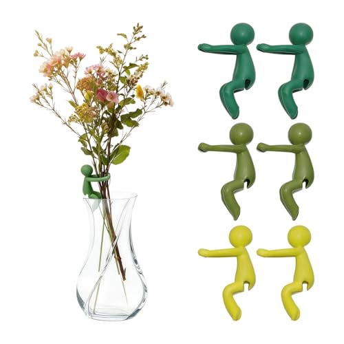 6 Pcs Plant Propagation Buddy - Cute Cutting Holder for Water Propagation, Decorative Stem Support for Indoor Garden, Hydroponic Friends for Vases and Jars - Green - color: 6 Pcs Plant Propagation Buddy