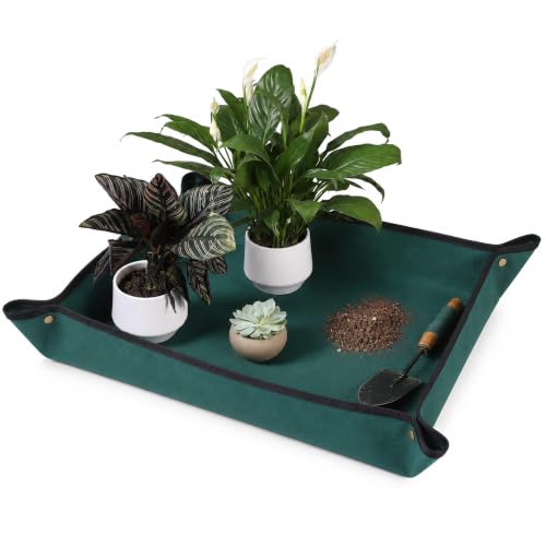 Repotting Mat for Indoor Plants, Gardening Mat for Bonsai, Oxford, 29.5" | Mess Containing Potting Mat for Keep Soil, Clippings, Debris, Contained During Repotting and Puring for a Cleaner Workspace - size: 1M(29.5 x 29.5")