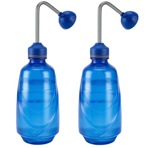 2 Pack Watering Can for Seedlings,15oz/450ml (Blue) | Small Watering Can For House Plant Garden Flower - color: Blue-2 Pack