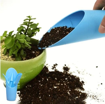 4PCS Blue Plastic Gardening Tool Set, Suitable for Potted Plants, Succulent transplanting, Flower Pot use, and Seedling Planting, Blue - color: Blue