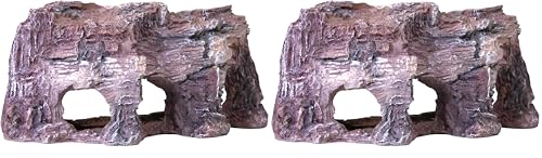 Penn-Plax Deco Cliff Aquarium Decor, Medium (Pack of 2)