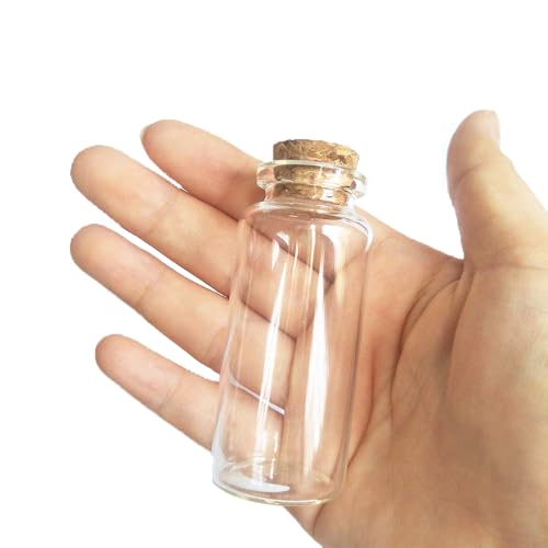 10pcs 30ml Cork Stopper Glass Bottle Vials Jars with Cork Wishing Bottle Wedding Favor 30x70mm