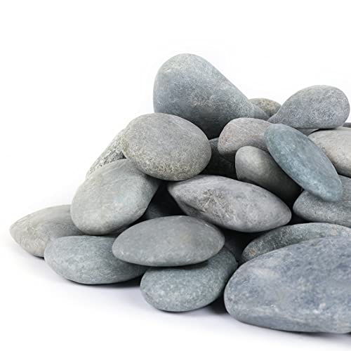 20LB Stones Pebbles River Rocks, 100% Natural Hand-Picked Premium Decorative Pebbles, Ideal for Garden Landscaping, Home Decor, Aquariums, Painting, Crafting and Gifts (Green, 20 Pounds) - size: 20 Pounds, style: Green