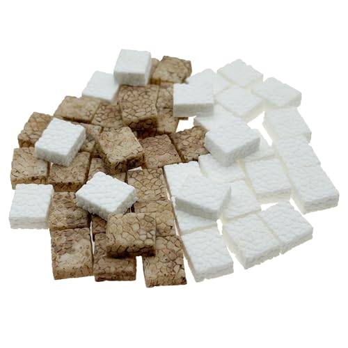 Cayway Fairy Garden Accessories, 50 PCS Miniature Stone Steps Miniature Garden Micro Landscape Decoration for DIY Craft, Scenes - color: Stairs