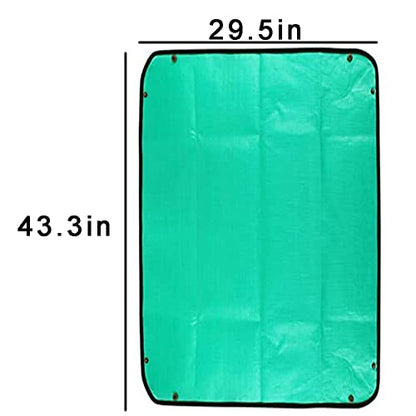 Plant Repotting Mat for Indoor Plants Potting Soil, 43" X 29" Large Plant Repotting Potting Tray, Portable Potting Mat Gardening Tray for House Plants Succulents, with 15 Pieces Pot Hole Mesh Pads