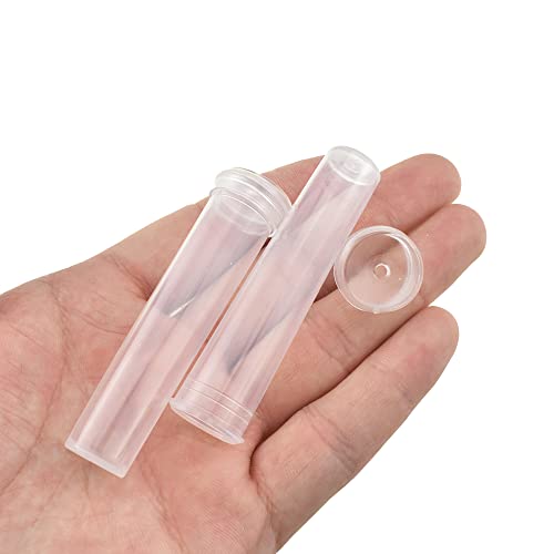 HAHIYO 60PCs 2.8X0.7Inch Transparent Plastic Floral Tubes Floral Water Tubes Flower Vials with Silicone Caps for Plants Fresh Flowers Arrangement Decoration Milkweed Cutting Florist Supplies - color: Transparent, size: Transparent-2.8X0.7Inch-60P