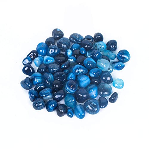 Blue River Rocks, Garden Rocks, Outdoor Decorative Stones, Natural Gravel, for Aquariums, Landscaping, Vase Fillers, Succulent, Tillandsia, Cactus Pot, Terrarium Rocks, 4.5 lb (72 oz) - size: standard