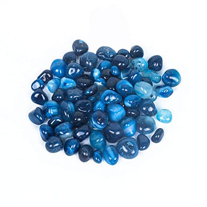 Blue River Rocks, Garden Rocks, Outdoor Decorative Stones, Natural Gravel, for Aquariums, Landscaping, Vase Fillers, Succulent, Tillandsia, Cactus Pot, Terrarium Rocks, 4.5 lb (72 oz) - size: standard