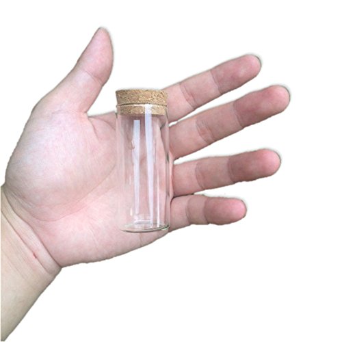 30x70mm 30ml Glass Vials Jars Test Tube with Cork Stopper Empty Glass Transparent Clear Bottles 12pcs (12, 30ml-30x70mm) - size: 30ml-30x70mm