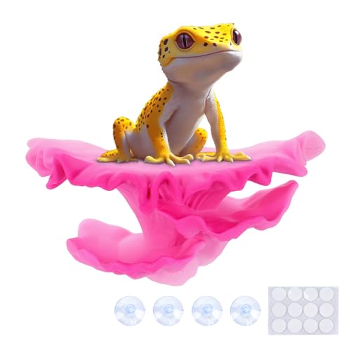 Westant Mushroom Decor for Reptile Tank, Pet-Safe (Bloom, Shelf Cap) - color: Bloom, size: Shelf Cap