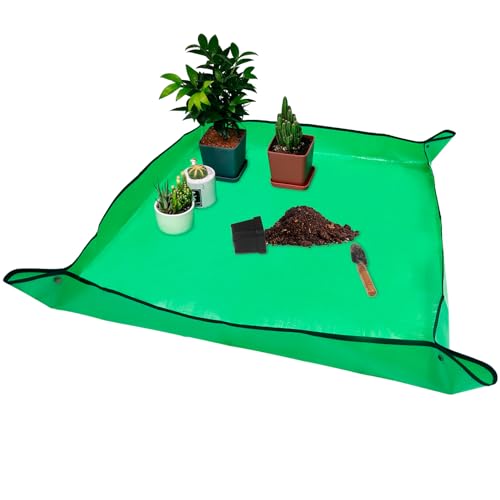 39.4" x 39.4" Extra Large Repotting Mat for Potting Soil Mess Control | Waterproof Plant Potting Mat, Succulent Orchid Potting Tray for Plant Pots, Gardening Gifts Bonsai Tools - size: Extra Large 39.5" x 39.5"