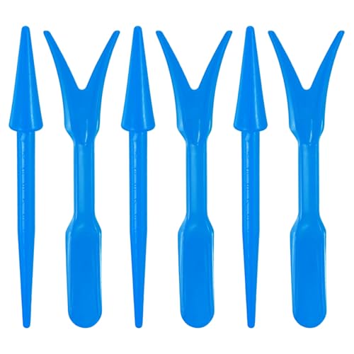 M METERXITY 12-Pack Mini Garden Hand Succulent Transplanting Tools, Plastic Seedlings Dibber Sowing Digging for Repotting/Plant Care/Lawn Maintenance, Small Gardening Tools [Dark Blue] - color: Dark Blue