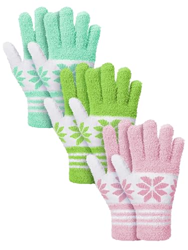 Patelai 3 Pairs Microfiber Dusting Gloves for Plants Leaf, Small - color: Gray, Orange, Brown, size: Small