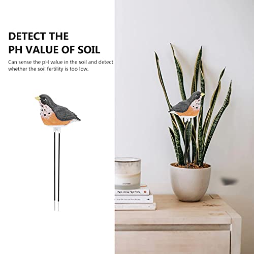 Yardwe Soil Moisture Meter, Bird Plant Water Tester with Chirping Alarm, Resin Soil Moisture Sensor for Indoor Potted Plants, Gardening Watering Indicator