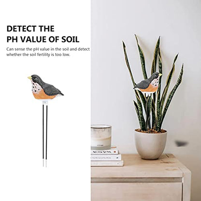 Yardwe Soil Moisture Meter, Bird Plant Water Tester with Chirping Alarm, Resin Soil Moisture Sensor for Indoor Potted Plants, Gardening Watering Indicator