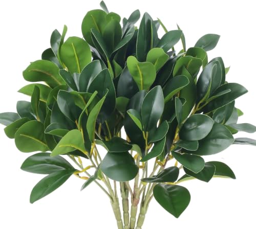 Artificial Eucalyptus Leaves Stems, Green, 4Pcs - color: Green