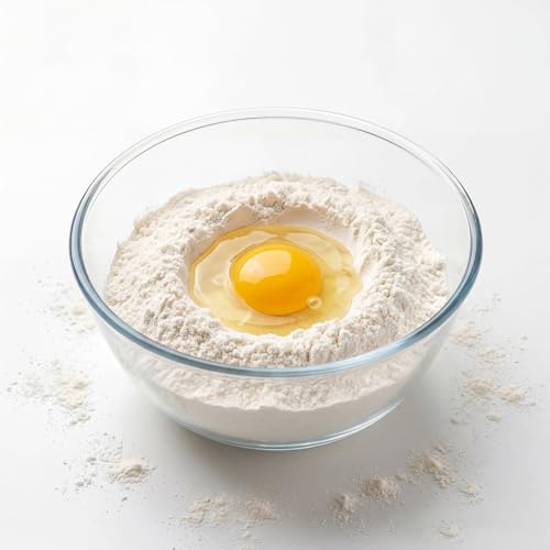 Large Glass Mixing Bowl - 4.7 Quart Clear Glass Salad Bowls - Glasses Bowl for Sourdough, Baking, Bread Making, Kitchen - size: 4.7 QT / 4.5L