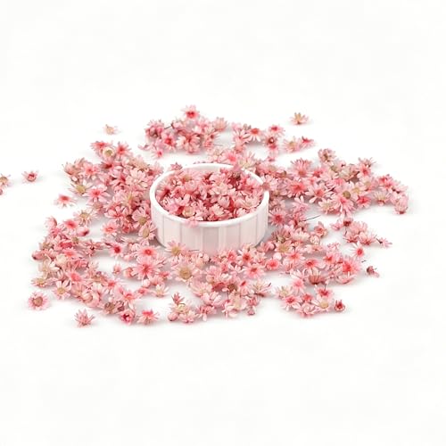 140 Pack Mini Dried Flowers, Small Press Dry Flowers for Resin Molds, DIY Crafts, Jewelry, Candle Making, Nails (140, Pink) - color: Pink