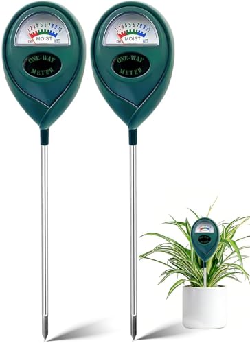 Green Soil Moisture Meter, Plant Water Meter, Soil Water Tester for Houseplants, Hygrometer Sensor Water Monitor for Indoor Outdoor Garden, Potted Plants, Farm, Lawn, No Battery Needed (2)