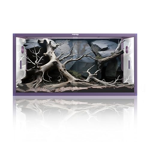 Phailozoo 120 Gallon Reptile Tank, Stackable 4x2x2 Reptile Enclosure - color: Royal Purple, size: 120 Gallon