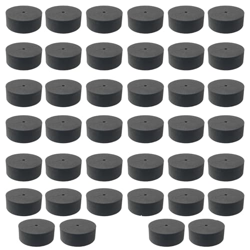 CHENJIN 40PCS 2 Inches Hydroponic Cloning Collar Water Absorbing Premium Grade Foam Fits Net Cups Inserts Hydroponic Growing Ring for DIY Seedling Box