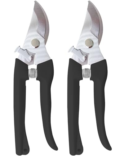 Flower Scissor, Floral Shear for Cutting Fresh Flowers (Black, 2 Pack) - color: Black, size: 2 Pack