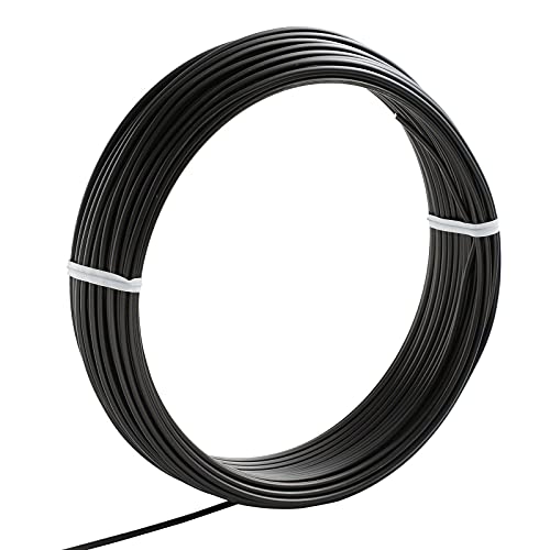 Wazakura 150 gr Black Anodized Aluminum Bonsai Training Wire Made in Japan (2 mm, Black) - size: 2 mm
