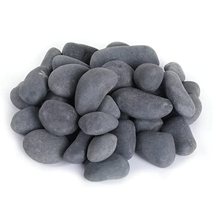 11LB Stone Pebbles River Rocks, 100% Natural Hand-Picked Premium Decorative Pebbles, Ideal for Garden Landscaping, Home Decor, Aquariums, Painting, Crafting and Gifts, Onyx Black - size: 11 Pounds, style: Black