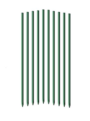 Garden Stakes 6-Ft for Climbing Plants Supports Pole 20 Pack Rust-Free Plant Sticks Fence Post - size: 5/16 in Dia-6ft-20pcs
