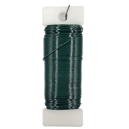 22 Gauge Green Metal Floral Wire, 38 Yards/35 Meters,for Christmas Wreaths,Tree Decoration,Flower Arrangement,Craft Wire,Flower Wire,Garden Wires,Flowers Bouquet Accessories,Jewelry Wires DIY - size: 22Gauge-Green-1P/38Yards