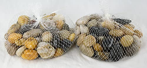 3 Lbs. Large Decorative Pebbles for Bonsai Humidity/Drip Tray, Top Dressing, Lucky Bamboo & Zen/Fairy Garden