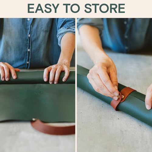 Repotting Mat 30" x 30" Waterproof Foldable Potting Mat for Indoor Plants | Large reusable potting mat with 4-inch walls, easy to clean, fold, store, and use for mess-free gardening.