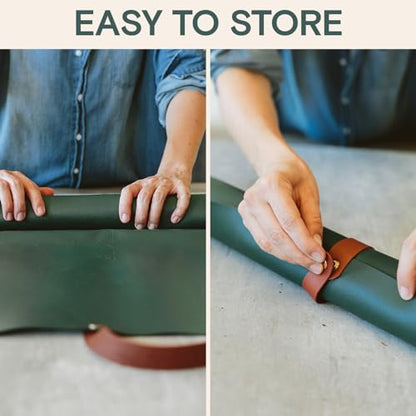 Repotting Mat 30" x 30" Waterproof Foldable Potting Mat for Indoor Plants | Large reusable potting mat with 4-inch walls, easy to clean, fold, store, and use for mess-free gardening.