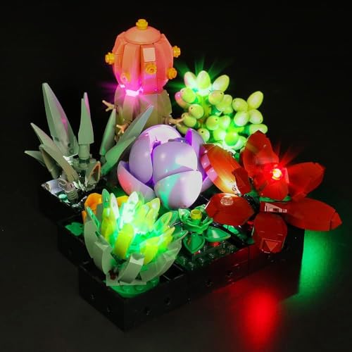 VONADO Light Set for Lego Succulents & Botanical Plants, Adults & Kids Compatible, No Lego Models - style: Light Kit Compatible with Lego 10309